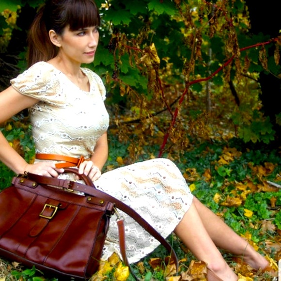 Vintage Fossil Re-Issue Revival Satchel I - Picture 9 of 10